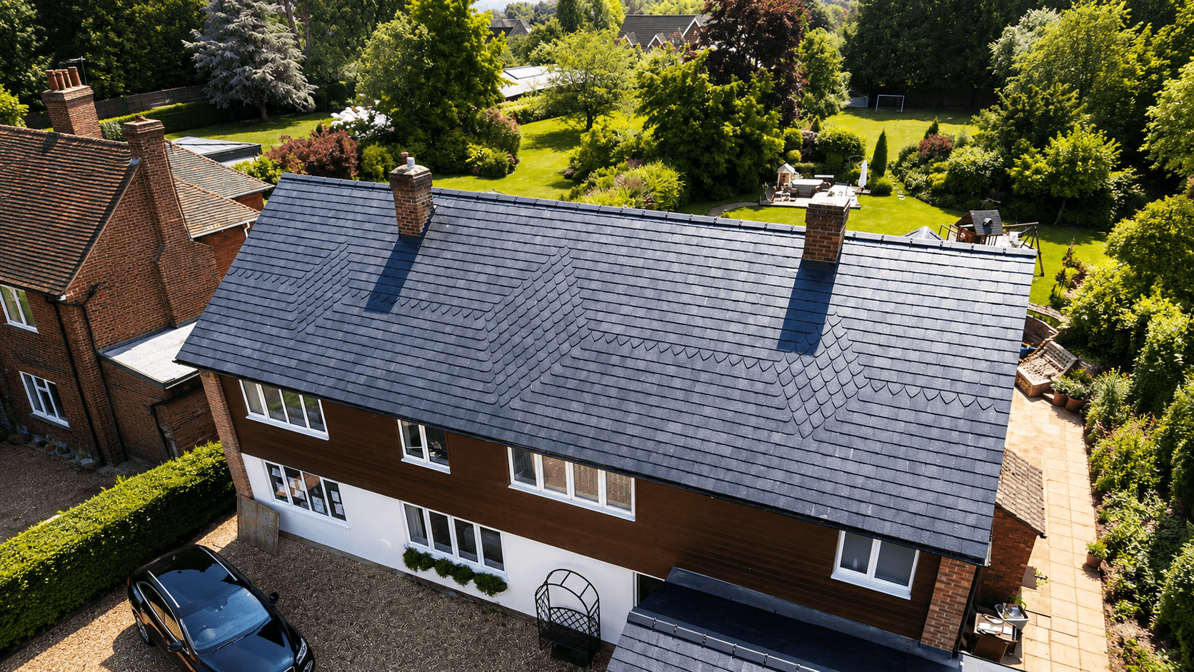 New slate re-roof, Sevenoaks